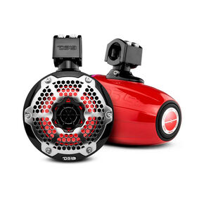 DS18 NXL-X6TPNEO 6.5" Marine Tower Speakers with RGB LED Lights, Pair