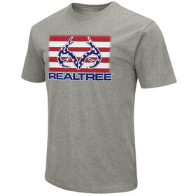 Realtree Men&rsquo;s Stars & Stripes Logo Short-Sleeve Tee