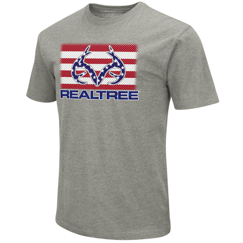 Realtree Men&rsquo;s Stars & Stripes Logo Short-Sleeve Tee image number 1