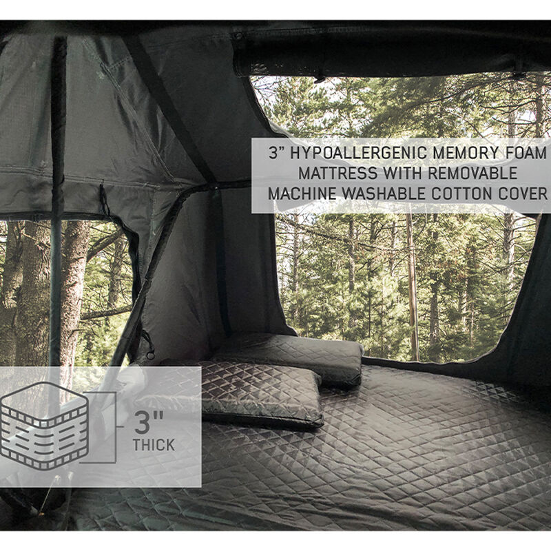 Nomadic 4 Extended Roof Top Tent, Dark Gray and Green image number 9