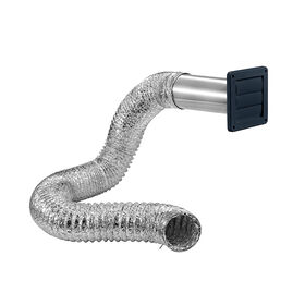 Invision 4" x 5' Through-Wall Vent Kit, Black