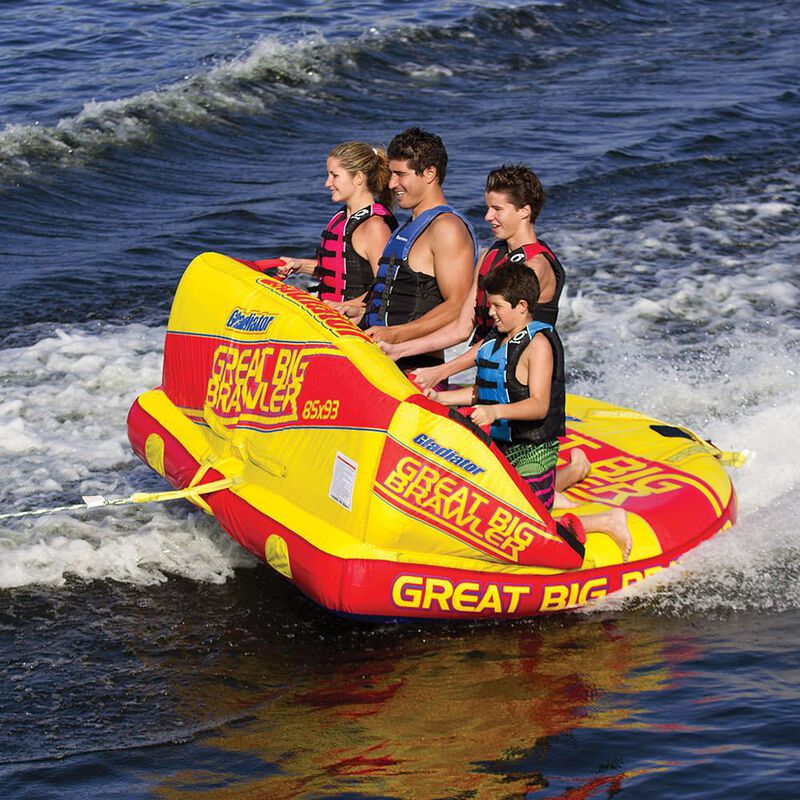 Gladiator Great Big Brawler 4-Person Towable Tube With Lightning Valve image number 2