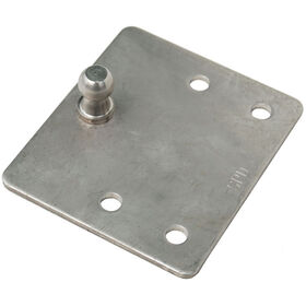 13 mm Ball Dia. Stainless Steel Flat Gas Shock Bracket - (pair)