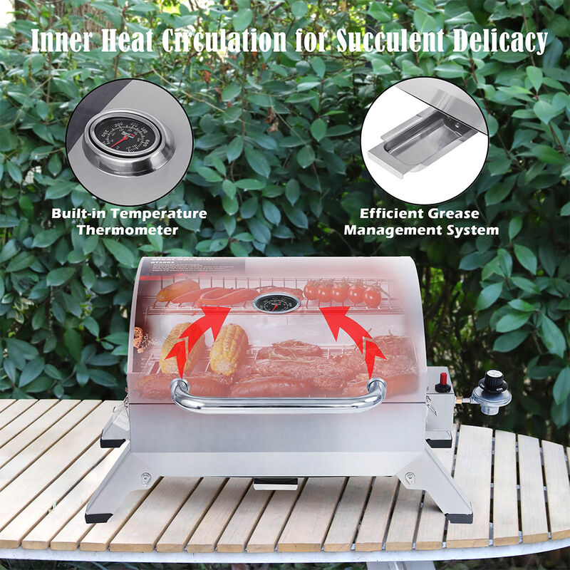 Royal Gourmet Stainless Steel Portable Grill image number 6