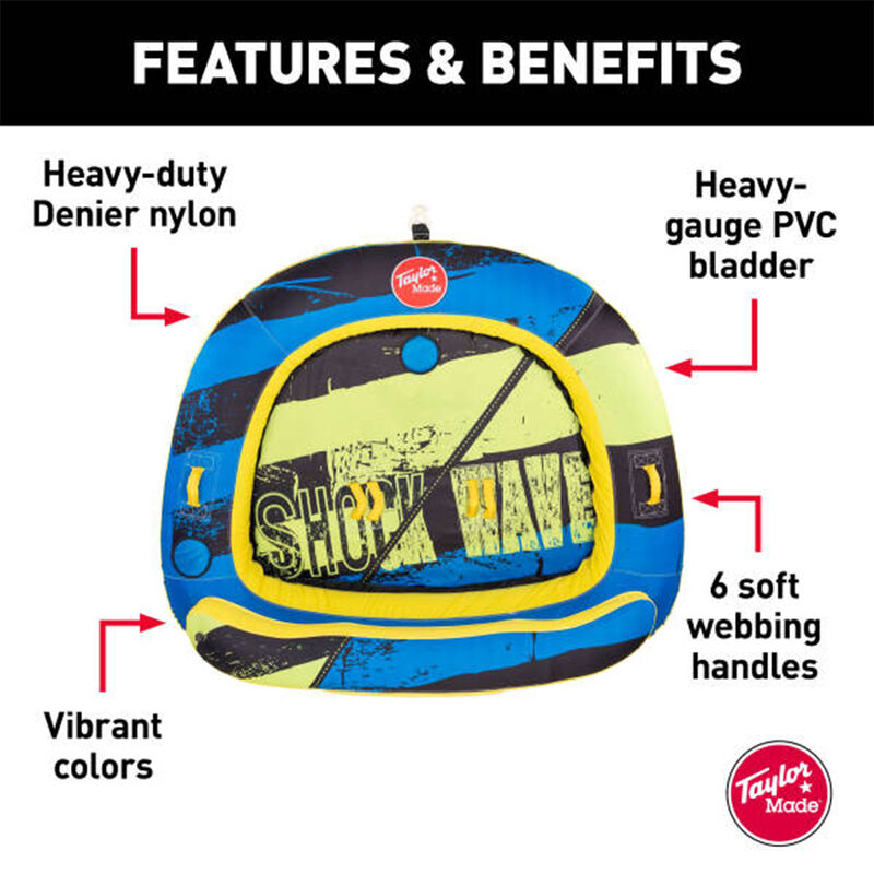 Taylor Made Shock Wave 3-Person Towable Tube image number 2