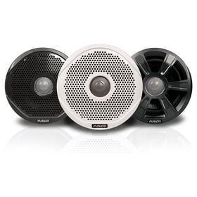 FUSION 6" Round 2-Way IPX65 Marine Speakers - 200W - (Pair) w/3 Speaker Grilles Provided