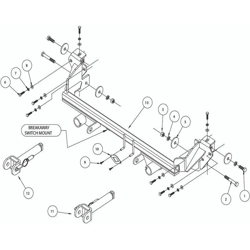 Roadmaster Direct-Connect Baseplate Kit&mdash;2007-2011 Honda CRV (521559-5) image number 2