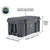 Overland Vehicle Systems 169-Quart Dry Box with Wheels