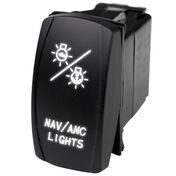 Race Sport LED Rocker Switch with White LED Radiance – NAV Lights