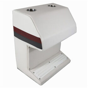 Horizon Manufacturing Premium Series Pontoon Captain Steering Stand - White/Red/Charcoal