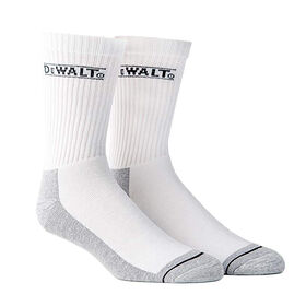 DeWalt Men&rsquo;s Everyday Cotton Work Sock, White