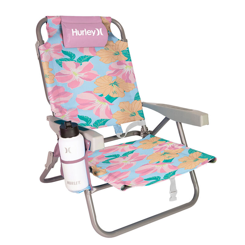 Hurley Printed Standard Backpack Beach Chair - Pink