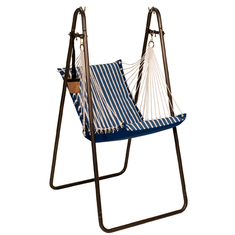Algoma Sunbrella Soft Comfort Cushion Hanging Swing Chair and Stand image number 13