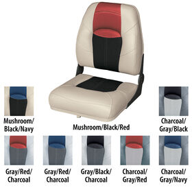 Wise Blast-Off Tour Series High-Back Folding Boat Seat