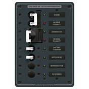 Blue Sea 230V AC Circuit Breaker Panel - 2 (16A) Sources + 4 Positions
