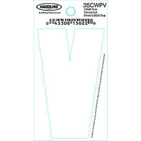 Hardline 3" Vinyl Boat Lettering 3SCWPV