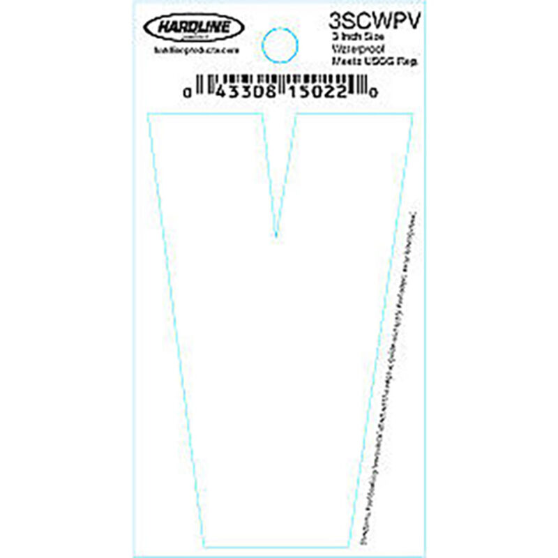 Hardline 3" Vinyl Boat Lettering 3SCWPV image number 1