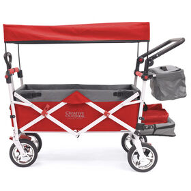 Creative Wagon Silver Series Stroller Push/Pull Folding Wagon