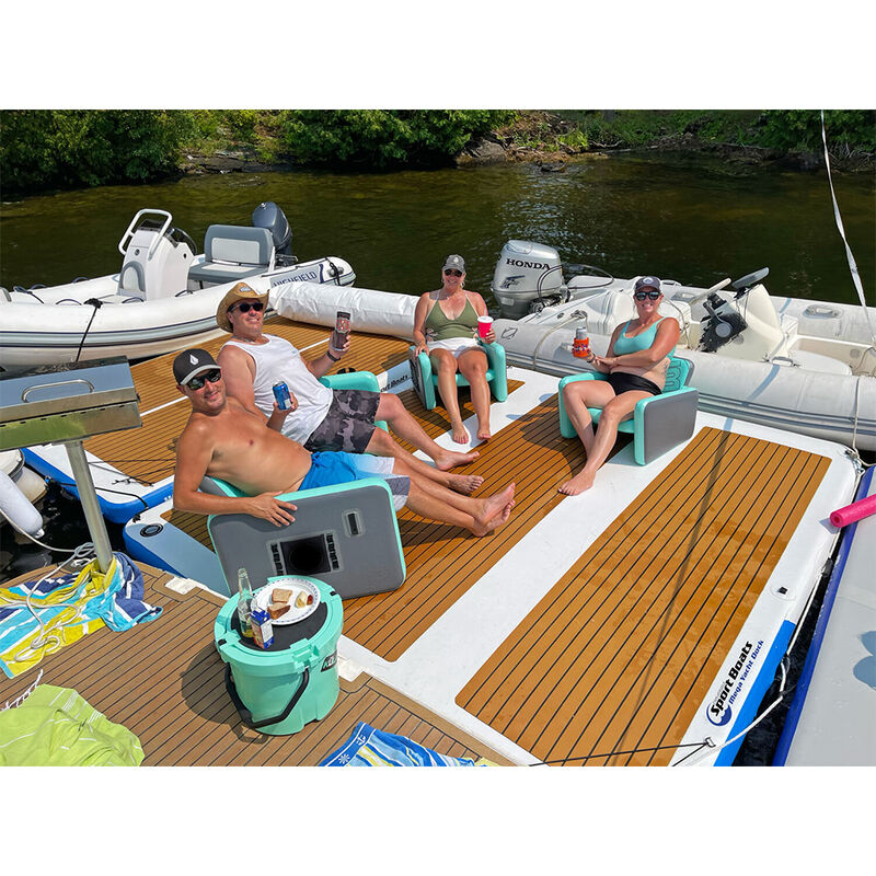 Island Hopper Inflatable Mega Yacht Dock, 10' x 10' image number 6