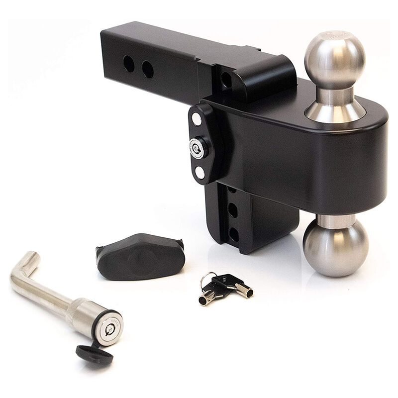 Weigh Safe 180° Drop Hitch w/Keyed Alike Key Lock and Hitch Pin, Black Cerakote Finish image number 3