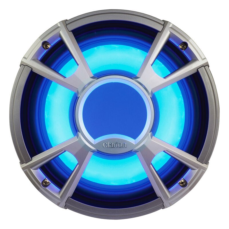 Clarion CMQ2512WL 10" 4-Ohm Subwoofer With Blue LED Lighting image number 1