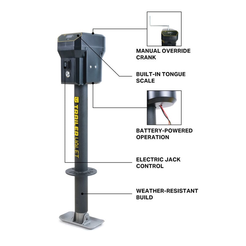 Trailer Valet PJX3500 Electric Jack with Built-In Scale image number 5