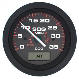 Sierra Amega 3" GPS Speedometer With LCD Heading Display, 35 MPH