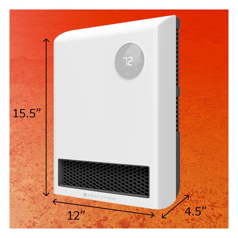 Heat Storm 1500 Watt Ceramic Wall Heater with Wi-Fi image number 3