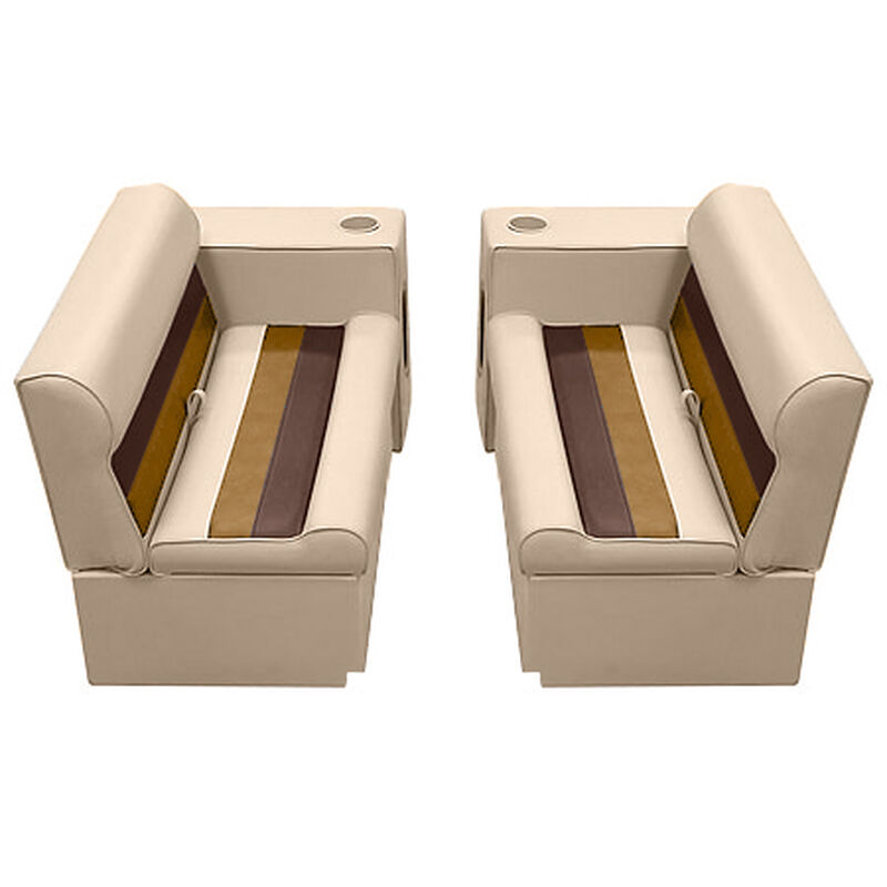 Deluxe Pontoon Furniture w/Toe Kick Base - Front Group 5 Package, Sand/Ches/Gold image number 1