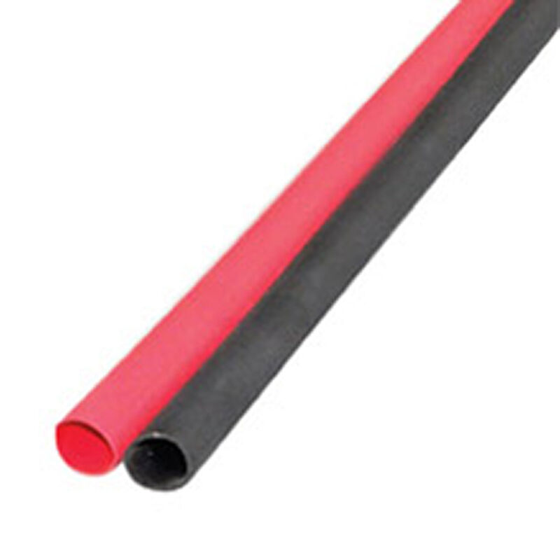 Ancor Adhesive-Lined Heat Shrink Tubing, 12-8 AWG, 3" L, 1-Pk., Black/Red image number 1
