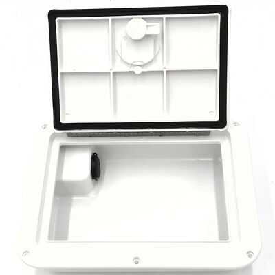 DPI Marine 9" x 12" Glove Box w/Dual USB Charging Station, Polar White