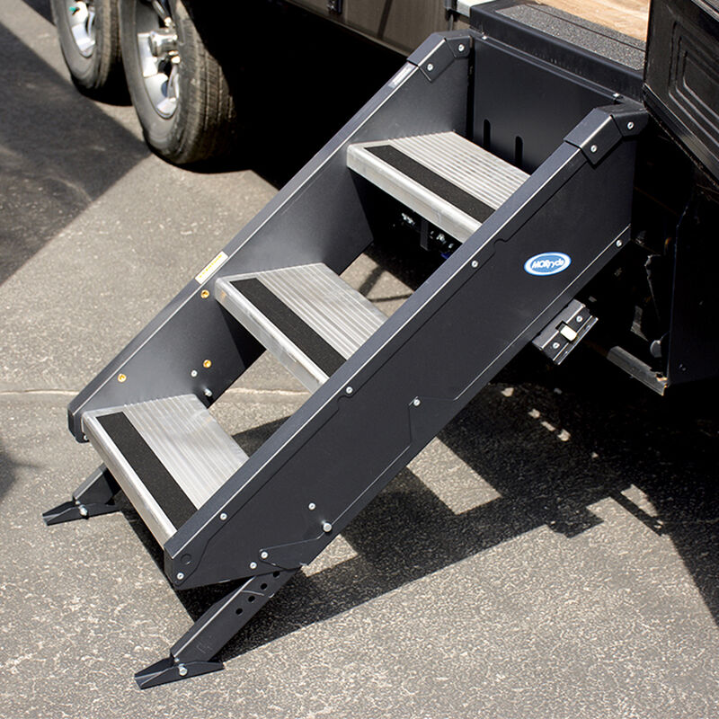 MORryde StepAbove Folding 3-Step RV Steps, 26"-28" Door Width image number 1