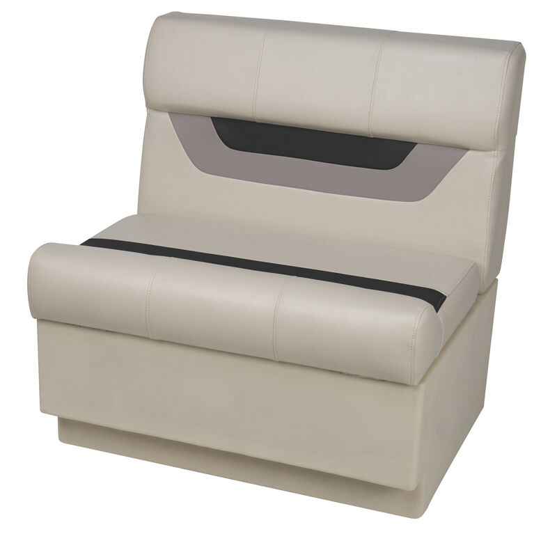 Toonmate Designer Pontoon 27" Wide Bench Seat, Platinum image number 1