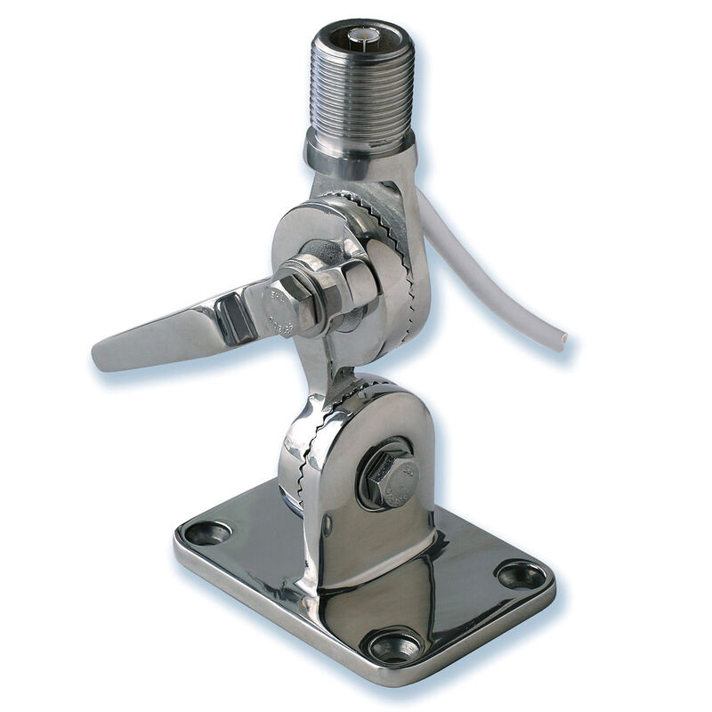 Pacific Aerials AM/FM Fold-Down Stainless Steel Mount With Fastfit Connector image number 1