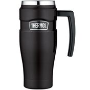 Thermos Stainless Steel King Vacuum-Insulated 16-Oz. Travel Mug, Matte Black