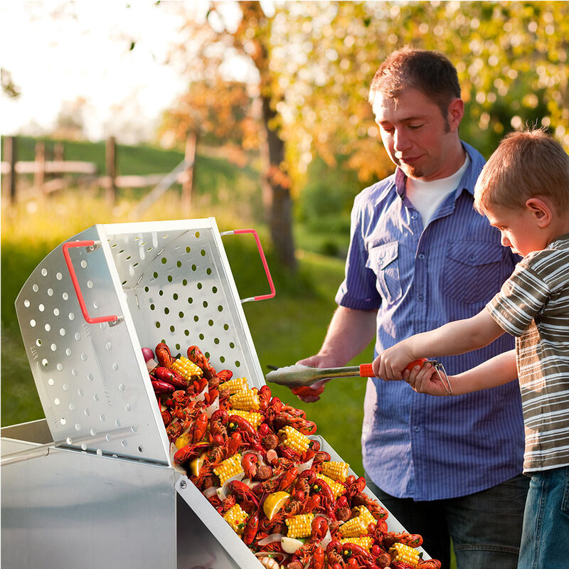 Royal Gourmet Creole Feast 70-Quart Crawfish Boiler Outdoor Gas Seafood Cooker image number 14
