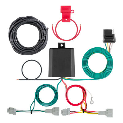 CURT 56459 Custom Wiring Harness, 4-Way Flat, Select Nissan Rogue