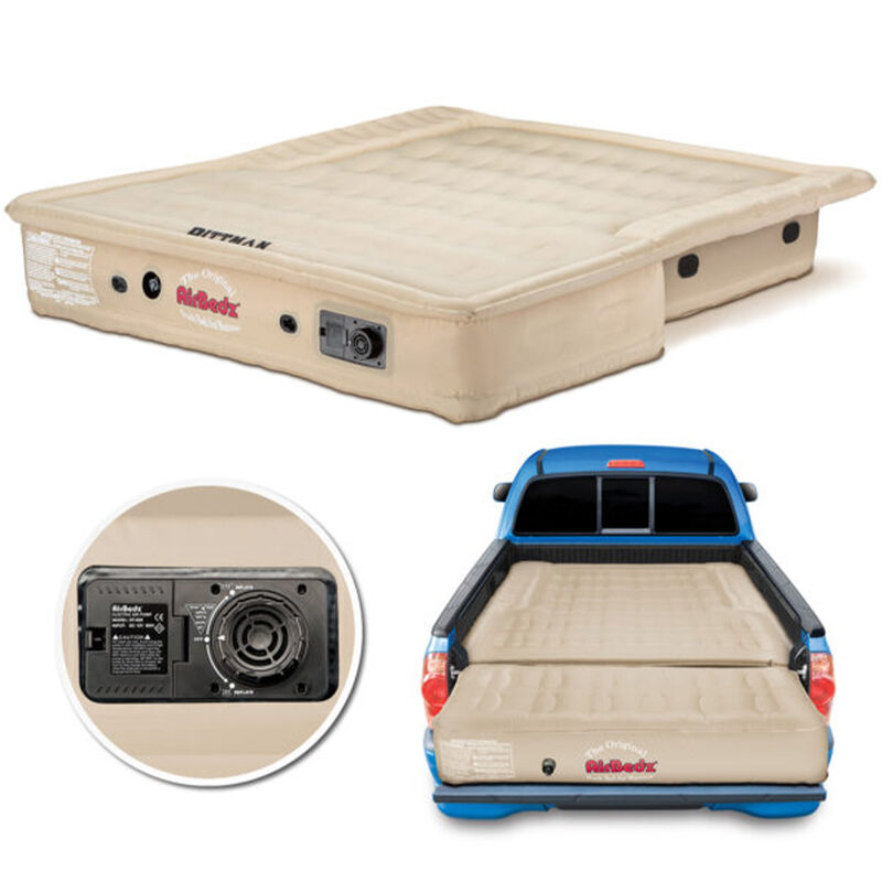 Pittman Outdoors AirBedz Mid Size Truck Bed Air Mattress with Built-In Air Pump, Tan image number 1