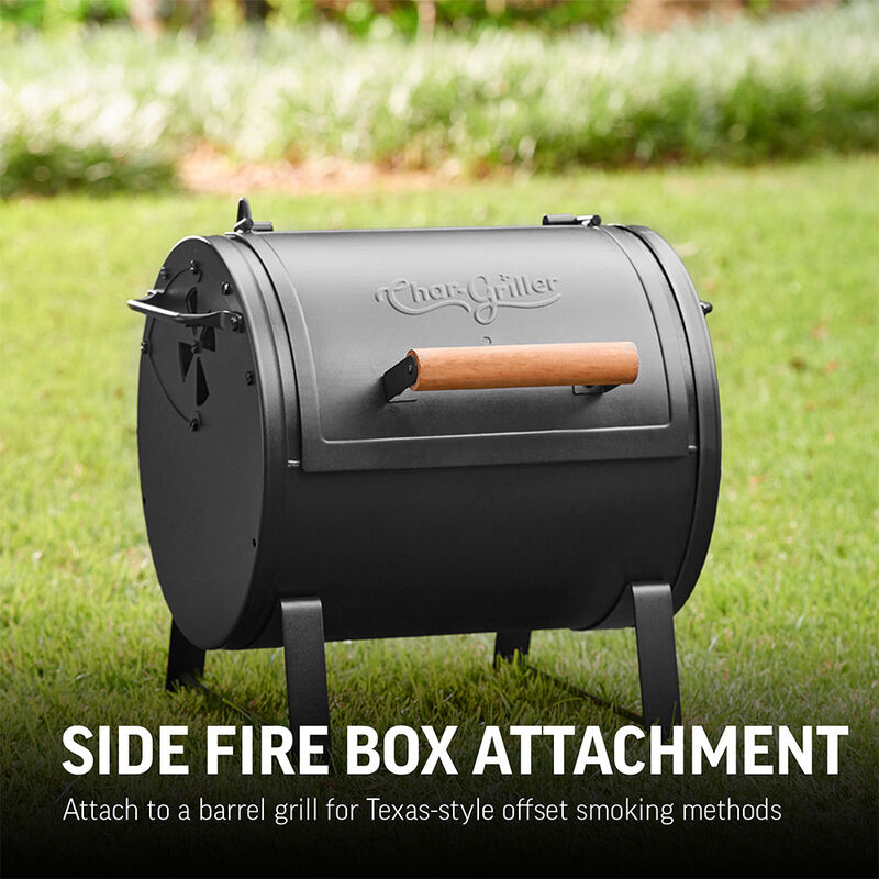 Char-Griller Side Fire Box / Tabletop Charcoal Grill, Wooden Handle image number 12