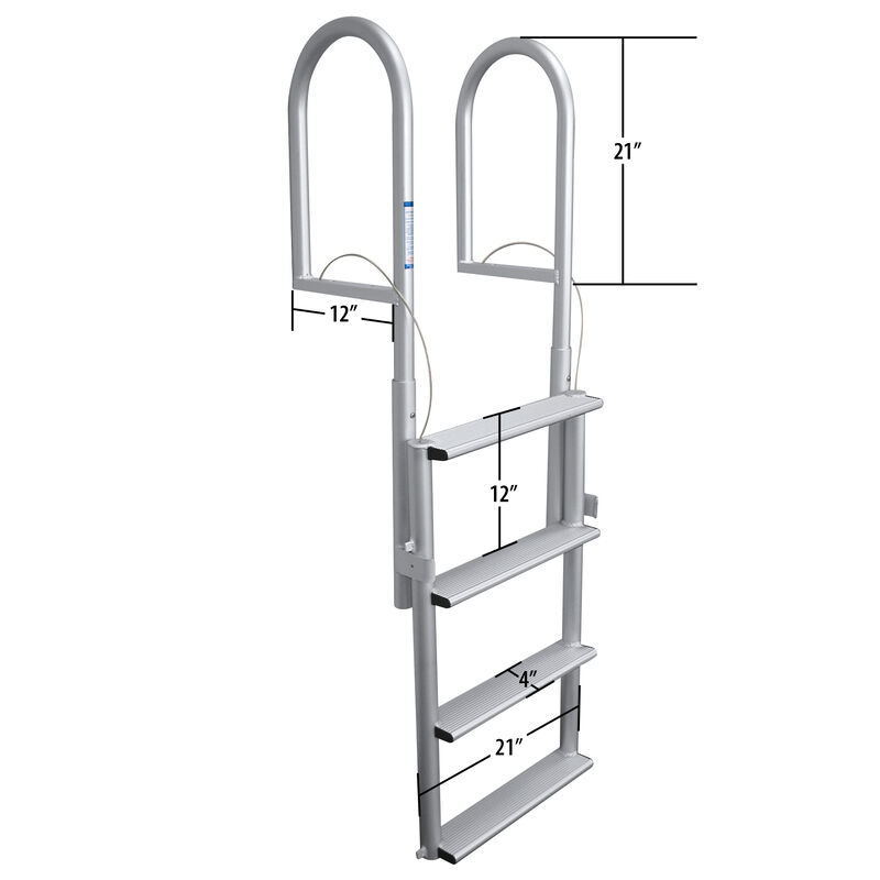 Dockmate Wide Step Dock Lift Ladder, 4-Step image number 2