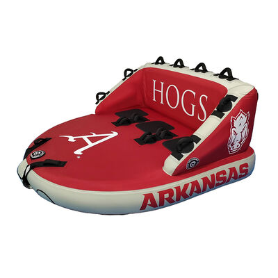 Collegiate Waves Arkansas "The Coach" 3-Person Towable Tube
