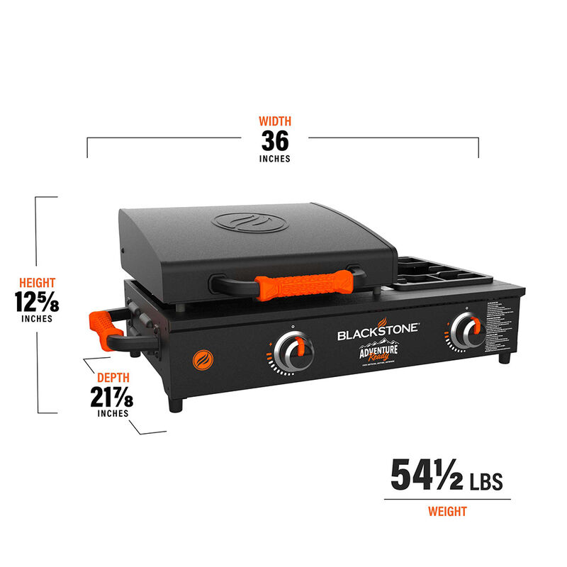 Blackstone Adventure Ready 17" Tabletop Griddle with Rangetop Burner image number 2