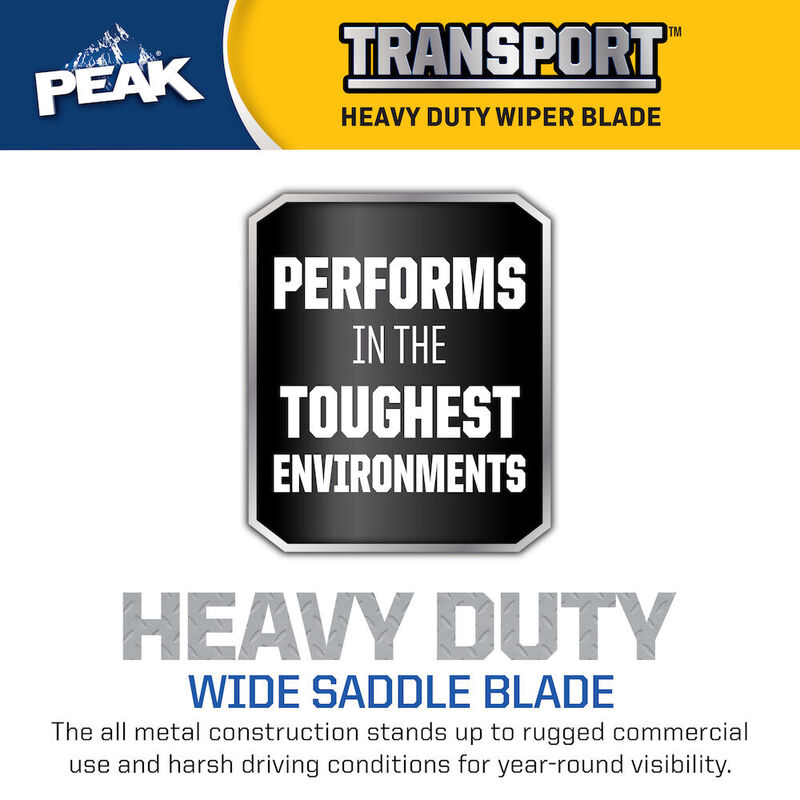 PEAK Transport 22" Windshield Wiper Blade, Wide Saddle Blade image number 3