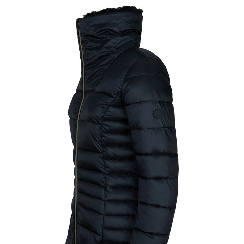 Save The Duck Women's Iris Long Quilted Winter Coat image number 6