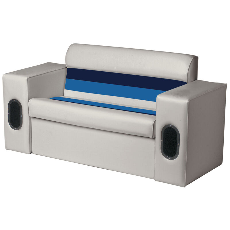 White Vinyl Pontoon Boat Lounge Seat Cover image number 3