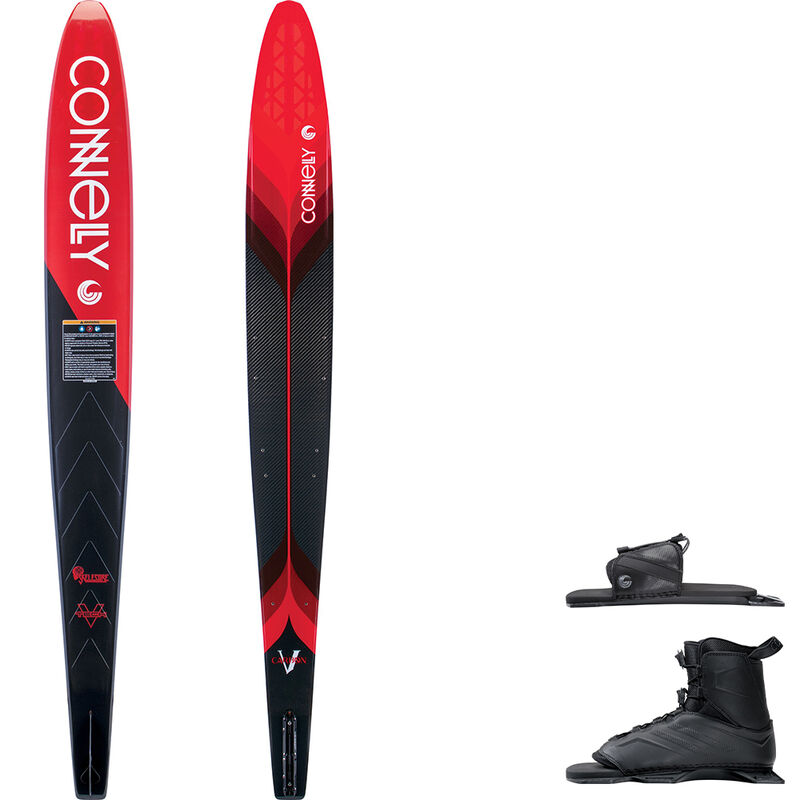 Connelly Carbon V Slalom Waterski With Tempest Binding And Rear Toe Plate - L - size 67 image number 1