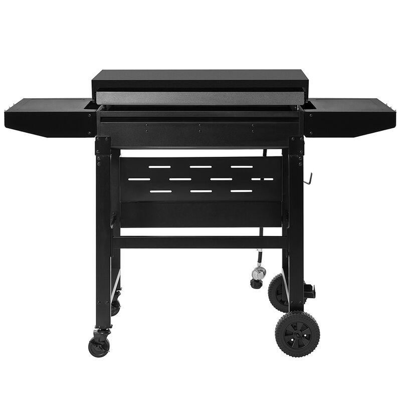 Royal Gourmet 3-Burner Gas Griddle w/ Hood & Shelves - GB3000PY image number 8