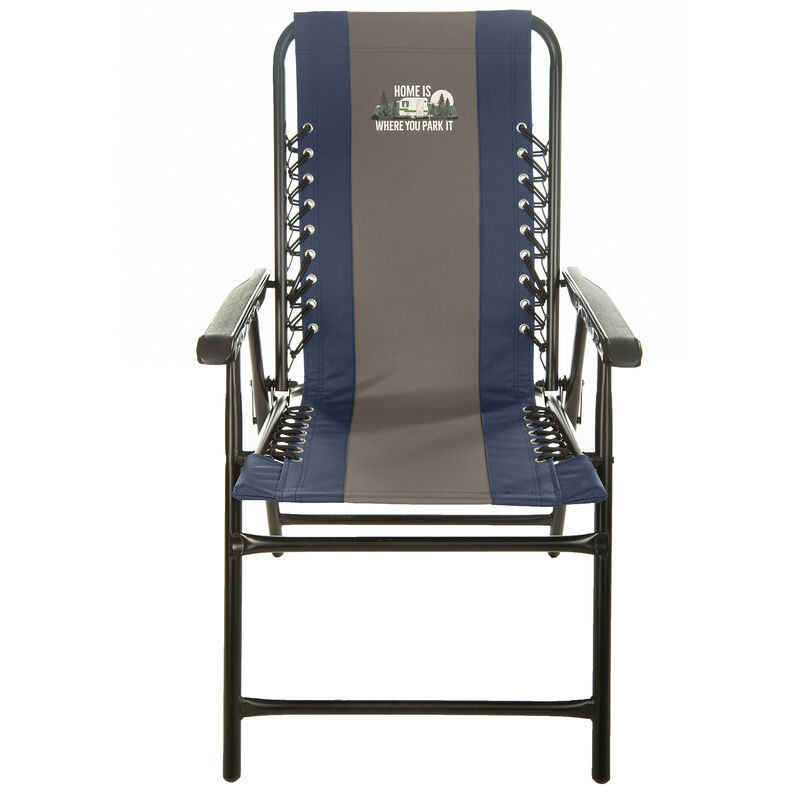 Home Is Where You Park It Bungee Chair, Navy/Gray image number 3