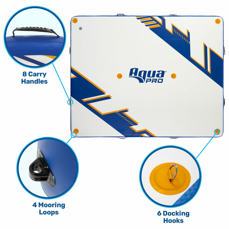 Aqua Pro 10' x 8' Inflatable Dock image number 2