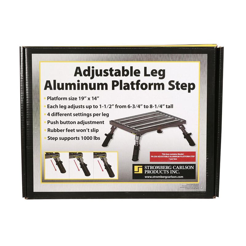 Stromberg Carlson Adjustable Leg Aluminum Platform Step image number 6